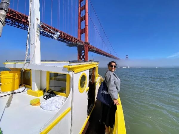 Golden Gate Voyage on Historic Yellow Boat, an Events in Minutes Bay Area waterfront retreat activity